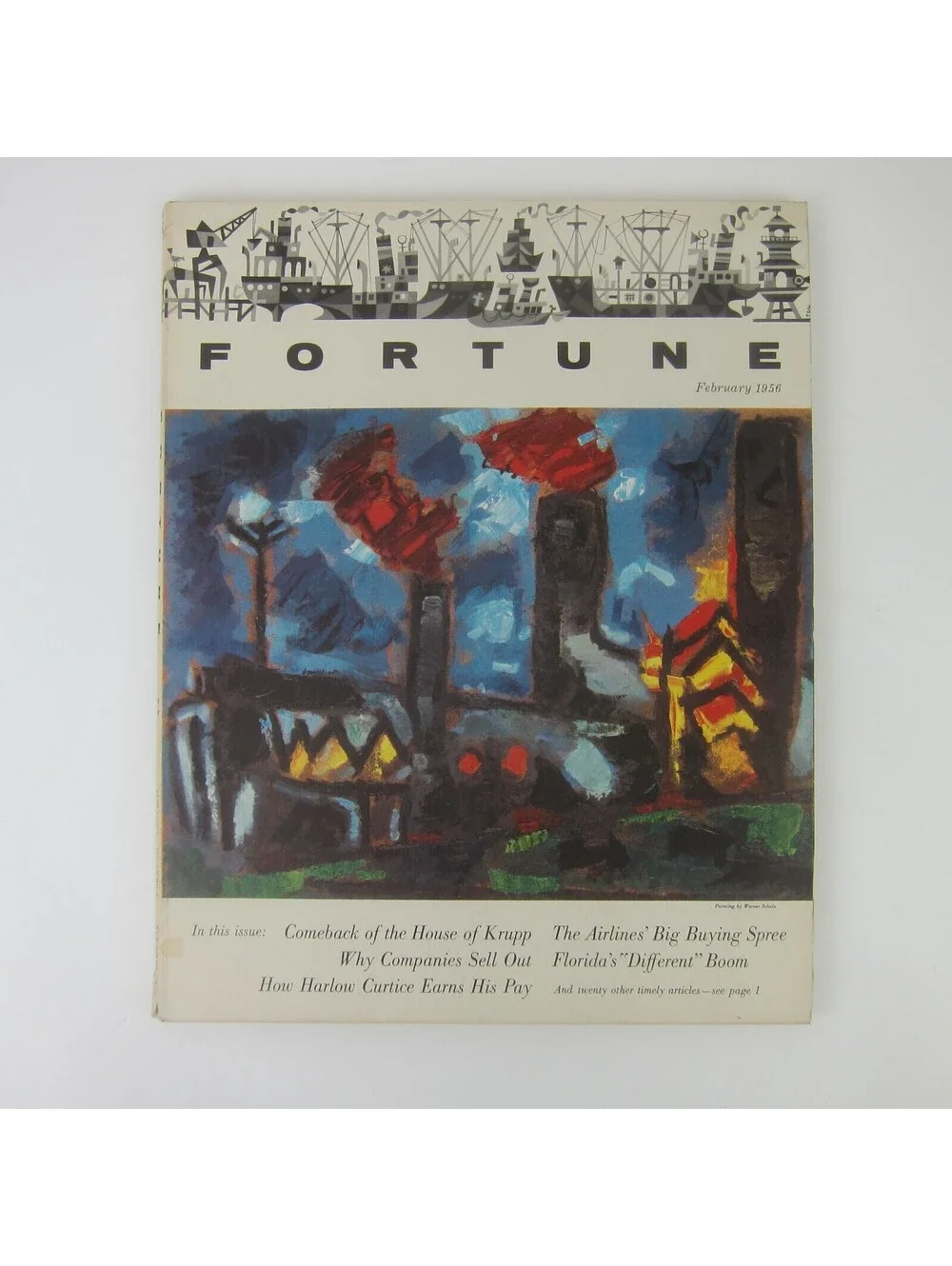 Vintage FORTUNE Magazine February 1956 Lincoln, Cadillac, Oldsmobile, Buick, Ads